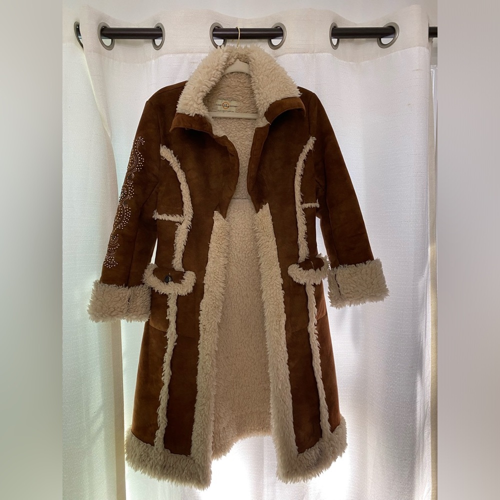 Wilson Leather Brown Suede Penny Lane Coat